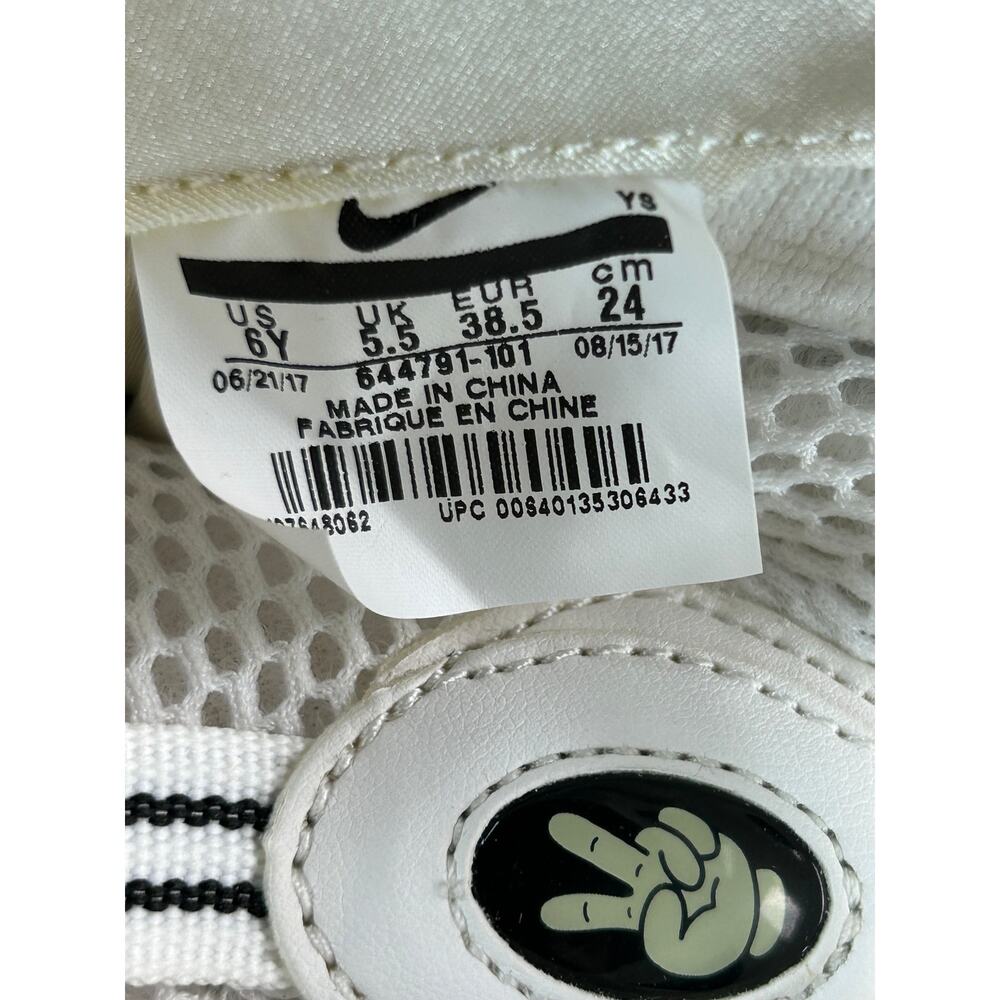 Nike Little Posite One Graffiti GS White Black Glow Youth Size 6Y W7Foamposite - Picture 11 of 11